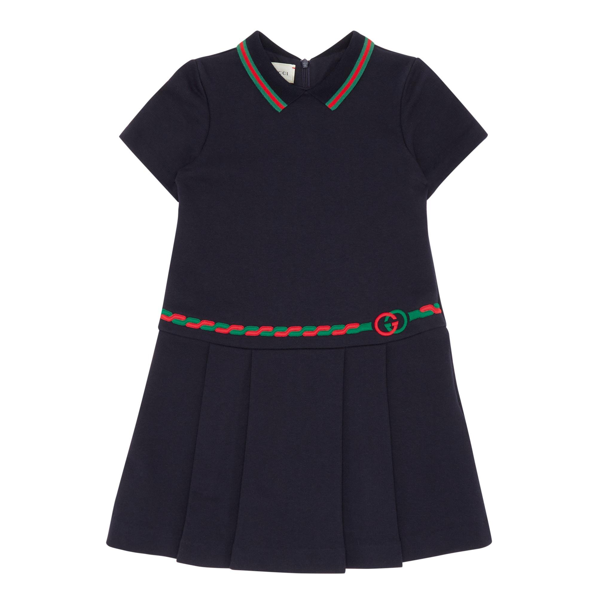 GG Embroidered Cotton Dress